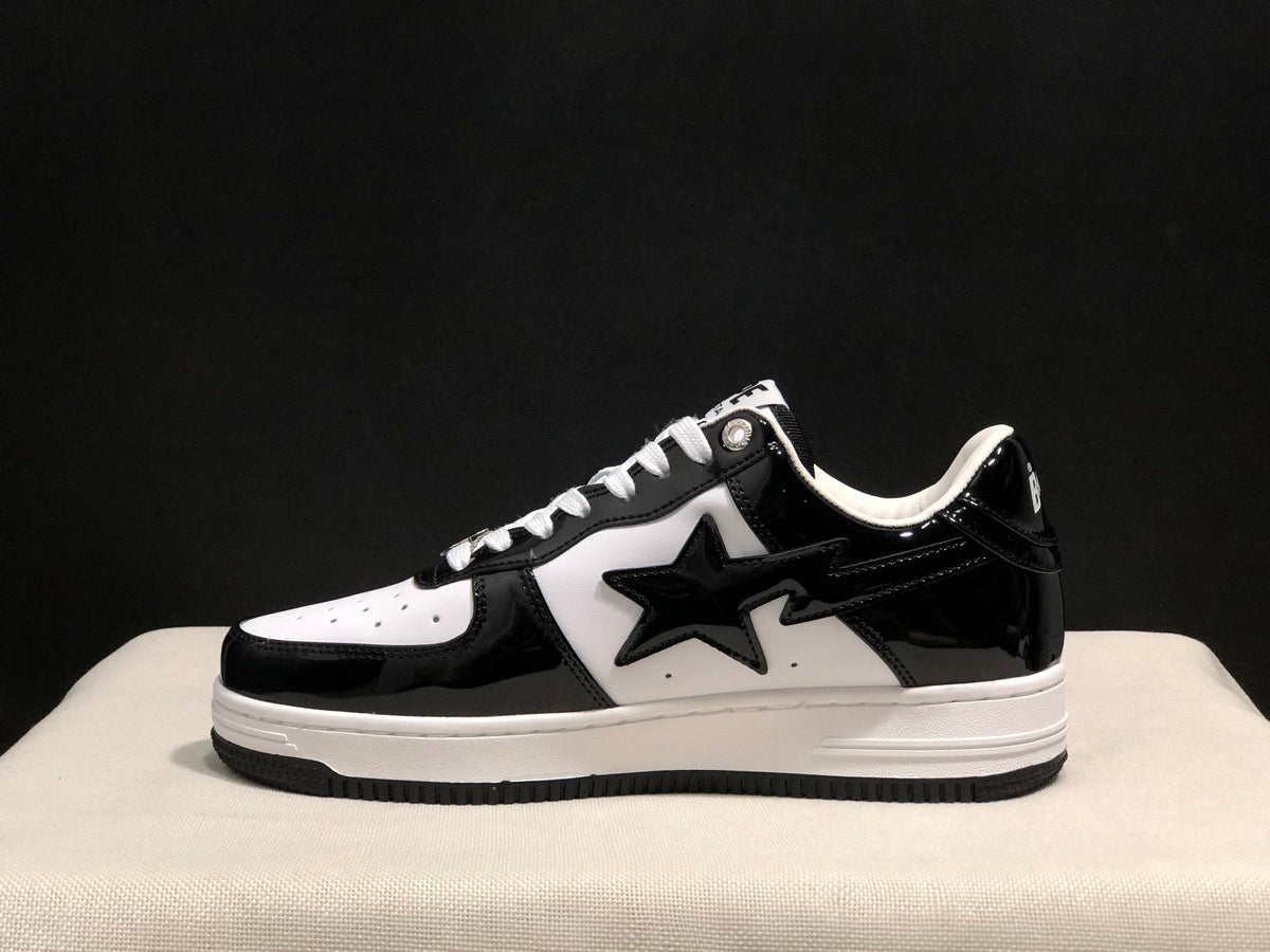 BAPE Bape Sta Low Sneakers Black White