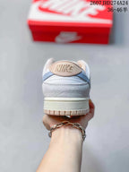 Nike SB Dunk Low Pro Sneakers White and Light Blue
