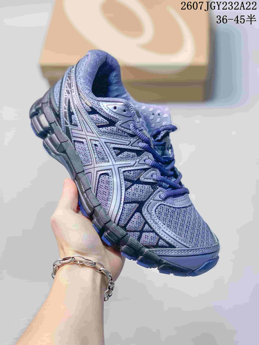 ASICS Gel-Kayano 20 Running Shoes Purple Gray 1203A758-300