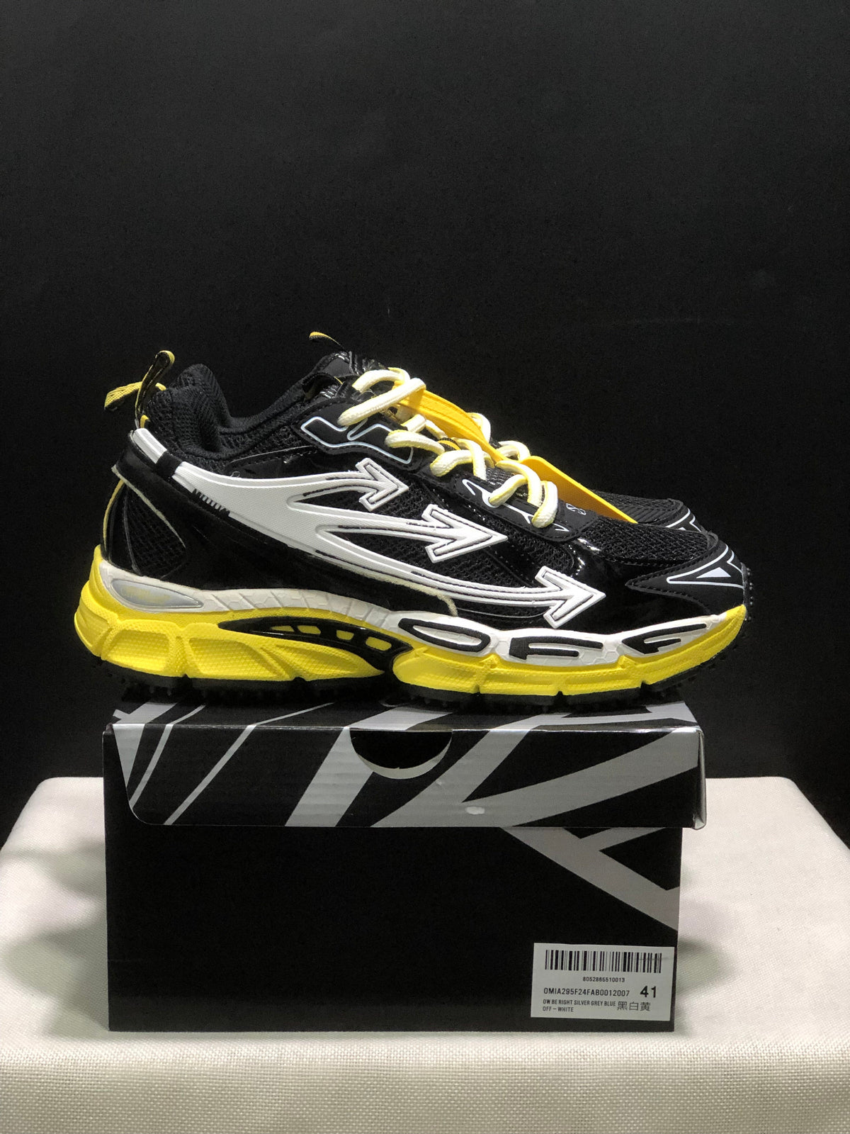 Off-White Be Right Back Sneakers Black Yellow
