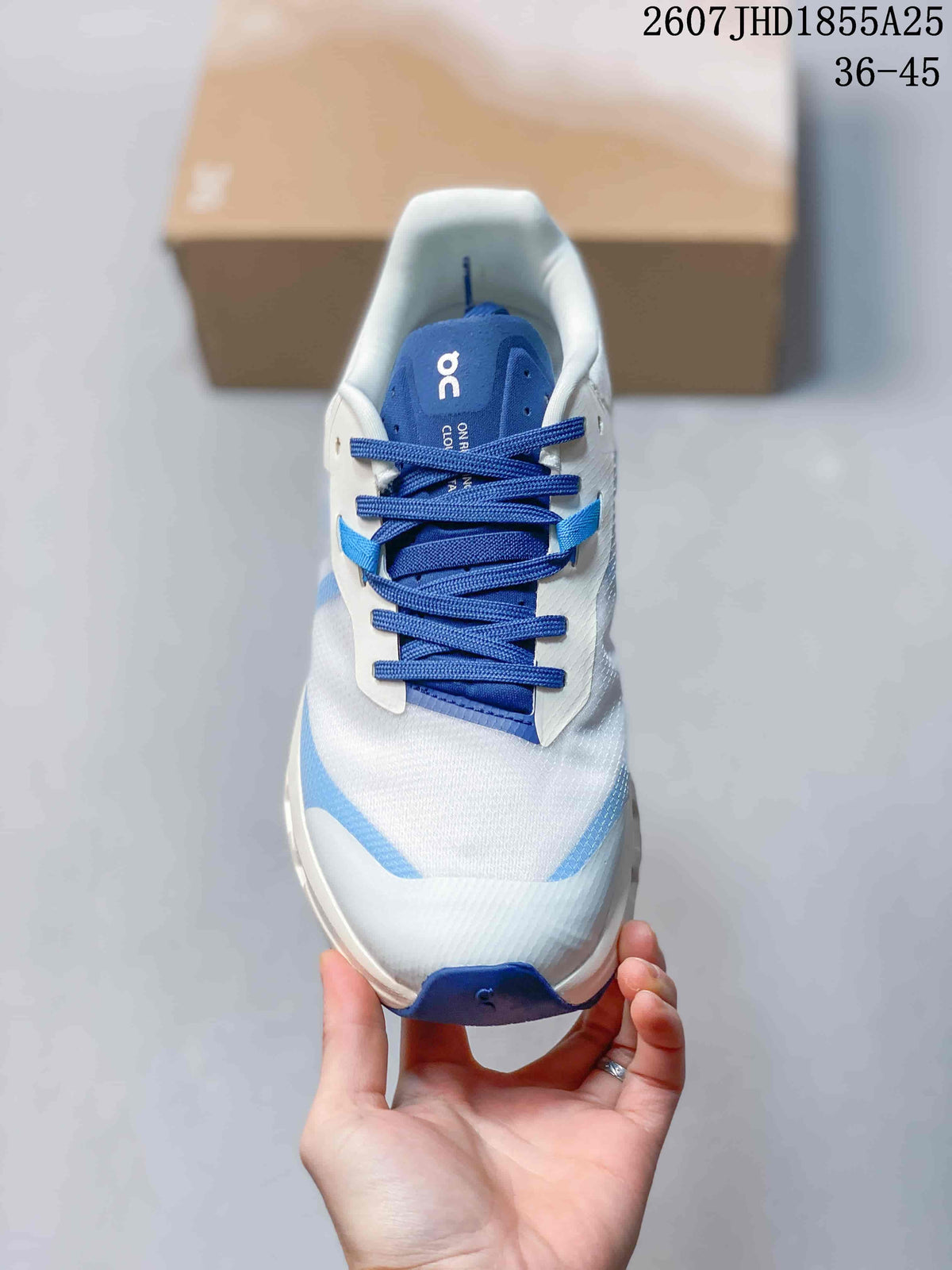 On Cloudvista 2 Trail Sneakers, White and Blue