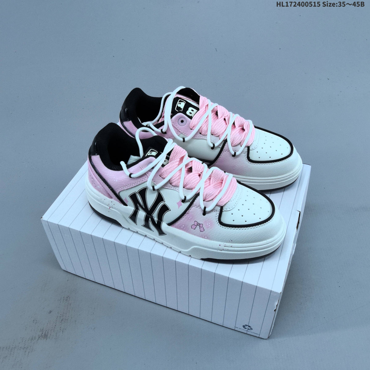 MLB Chunky Graffiti Sneakers in Pink and White