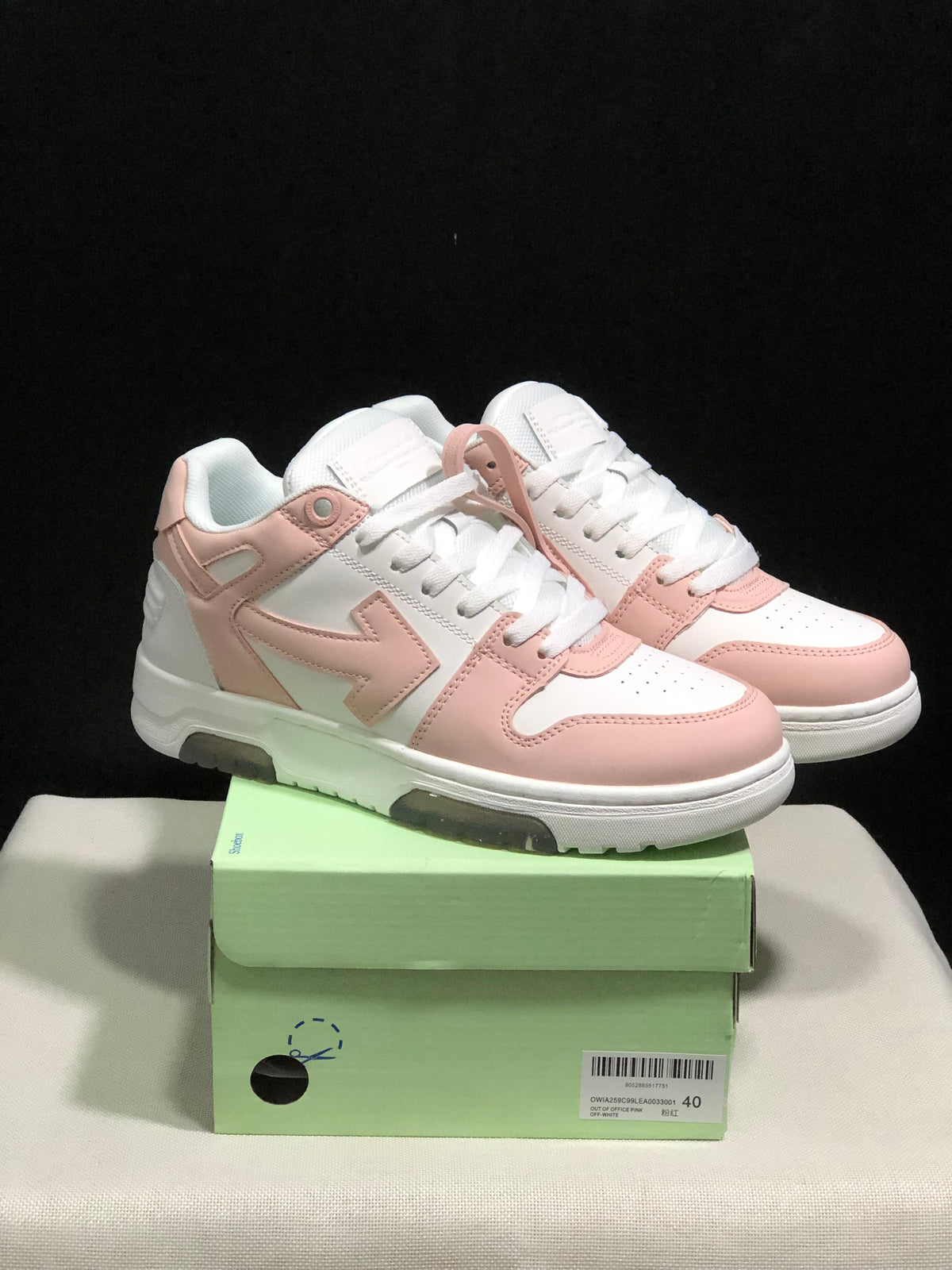 Off-White Out Of Office Low-Top Sneakers Pink White