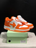 OFF-WHITE Out Of Office Low-Top Sneakers Orange White