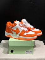 OFF-WHITE Out Of Office Low-Top Sneakers Orange White