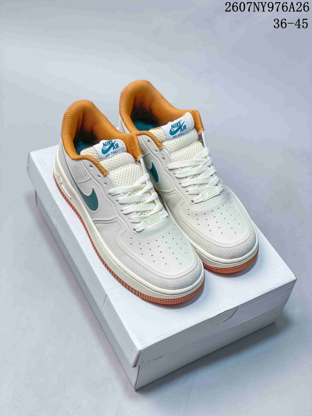 Nike Air Force 1 ’07 LV8 Low-Top Sneakers White Teal RJ1988-007