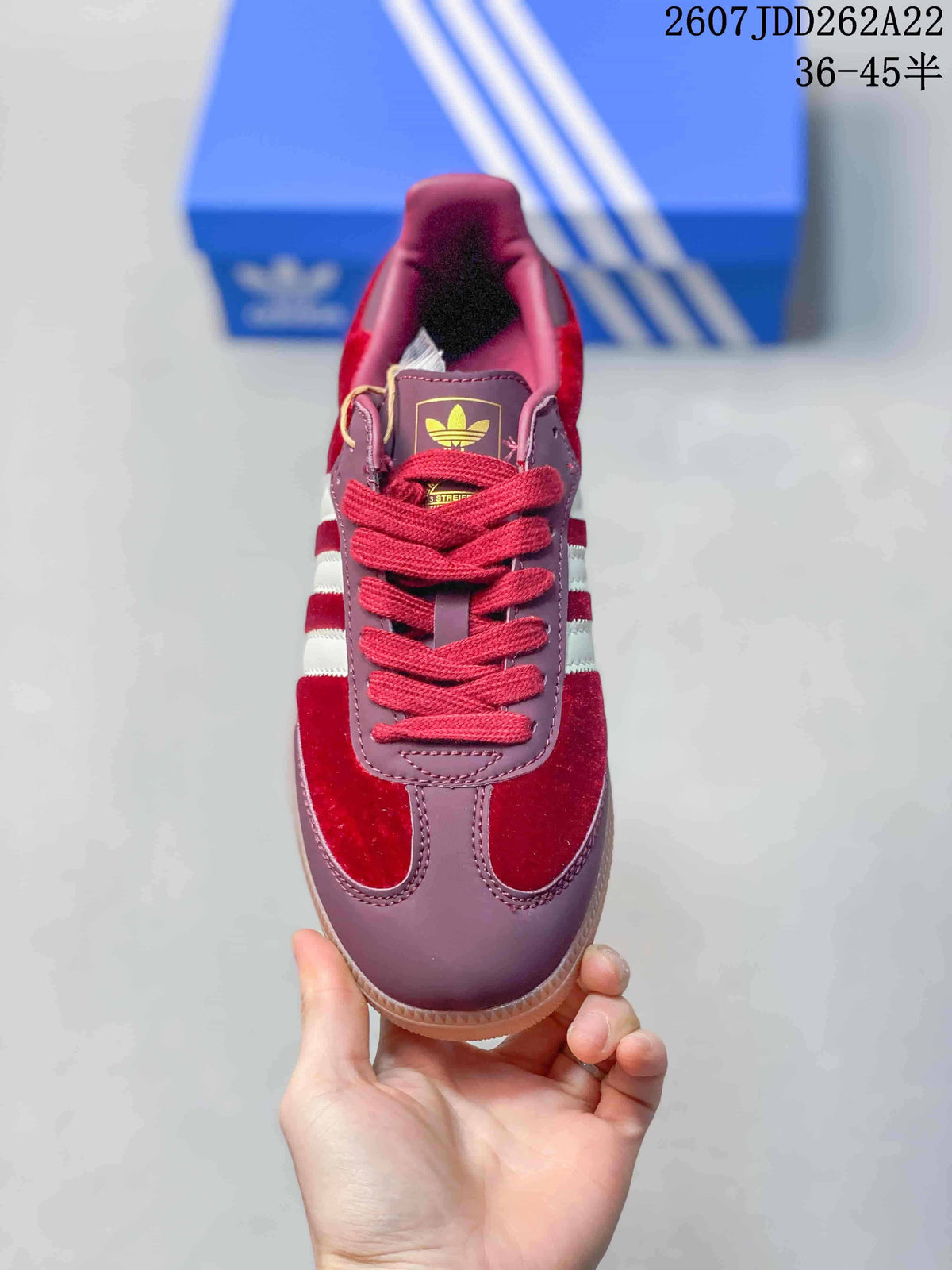 adidas Originals Samba Vegan OG Sneakers Burgundy White