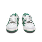 White and Green Low-Top Sneakers MFS003-114