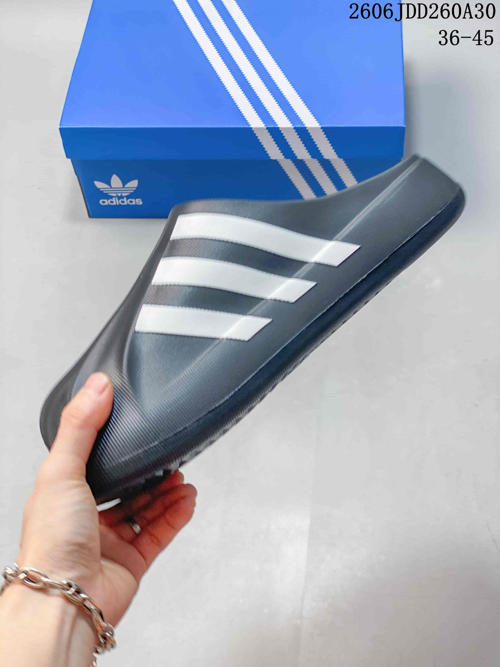 adidas adiFOM Superstar Mule Slides in Charcoal