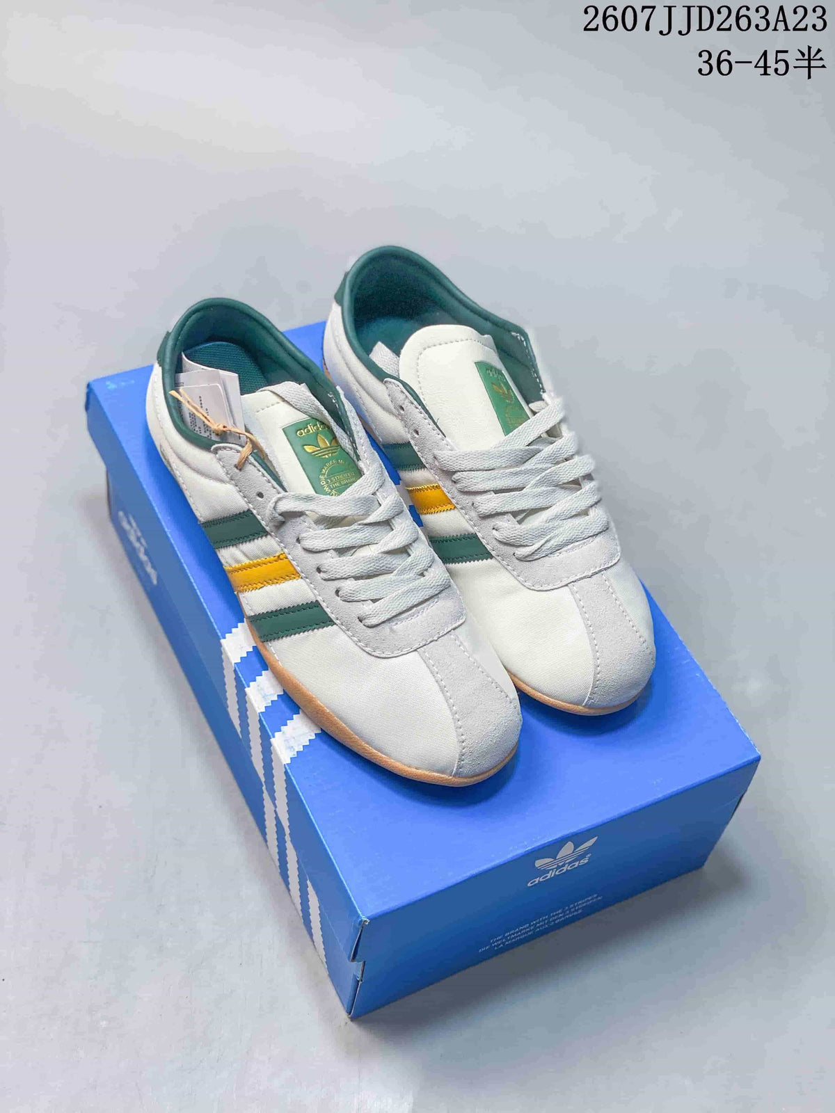 adidas Originals Tokyo Low-Top Sneakers White Green JJD263A23