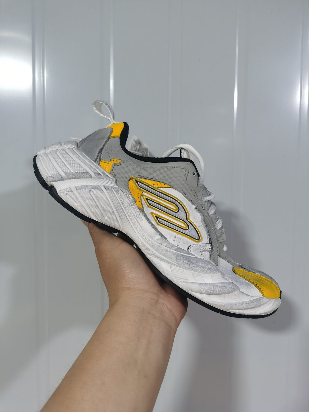 Skechers 1971 Gray White Yellow Sneakers