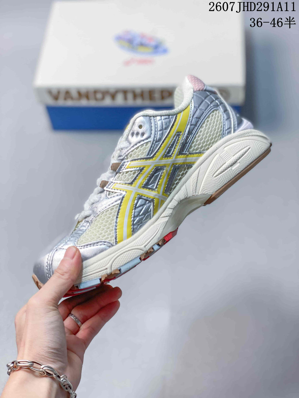 ASICS GEL-NIMBUS 10.1 Silver Yellow Sneakers 2607JHD291A11