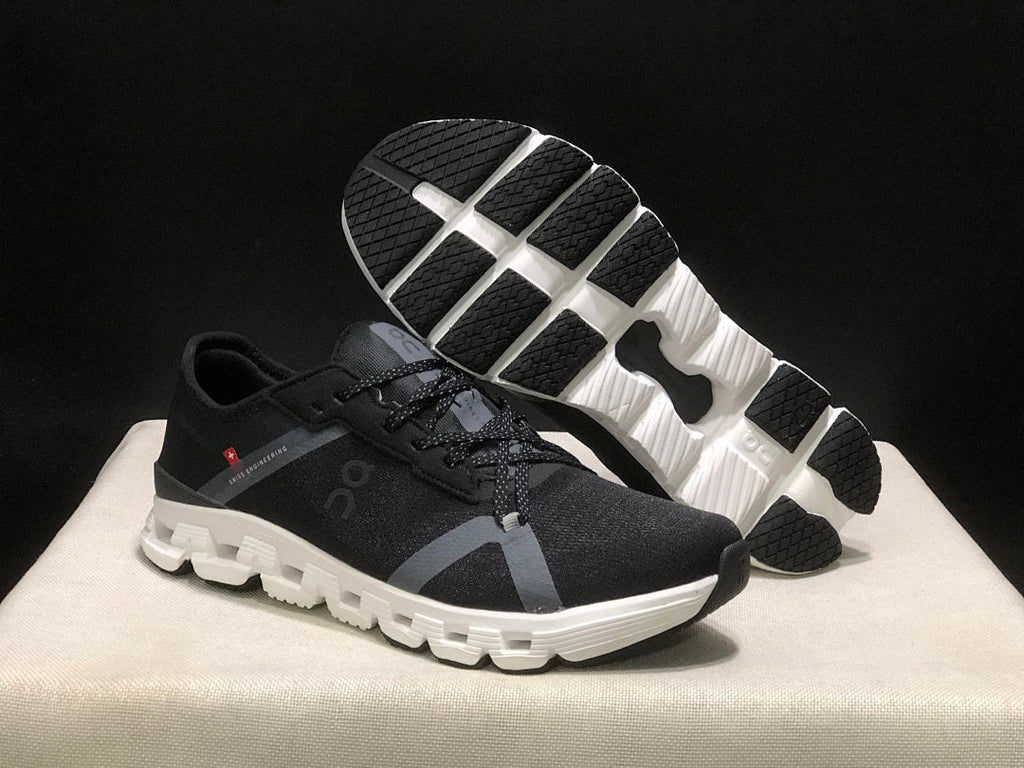 On Cloud X 4 AD Sneakers in Black and White