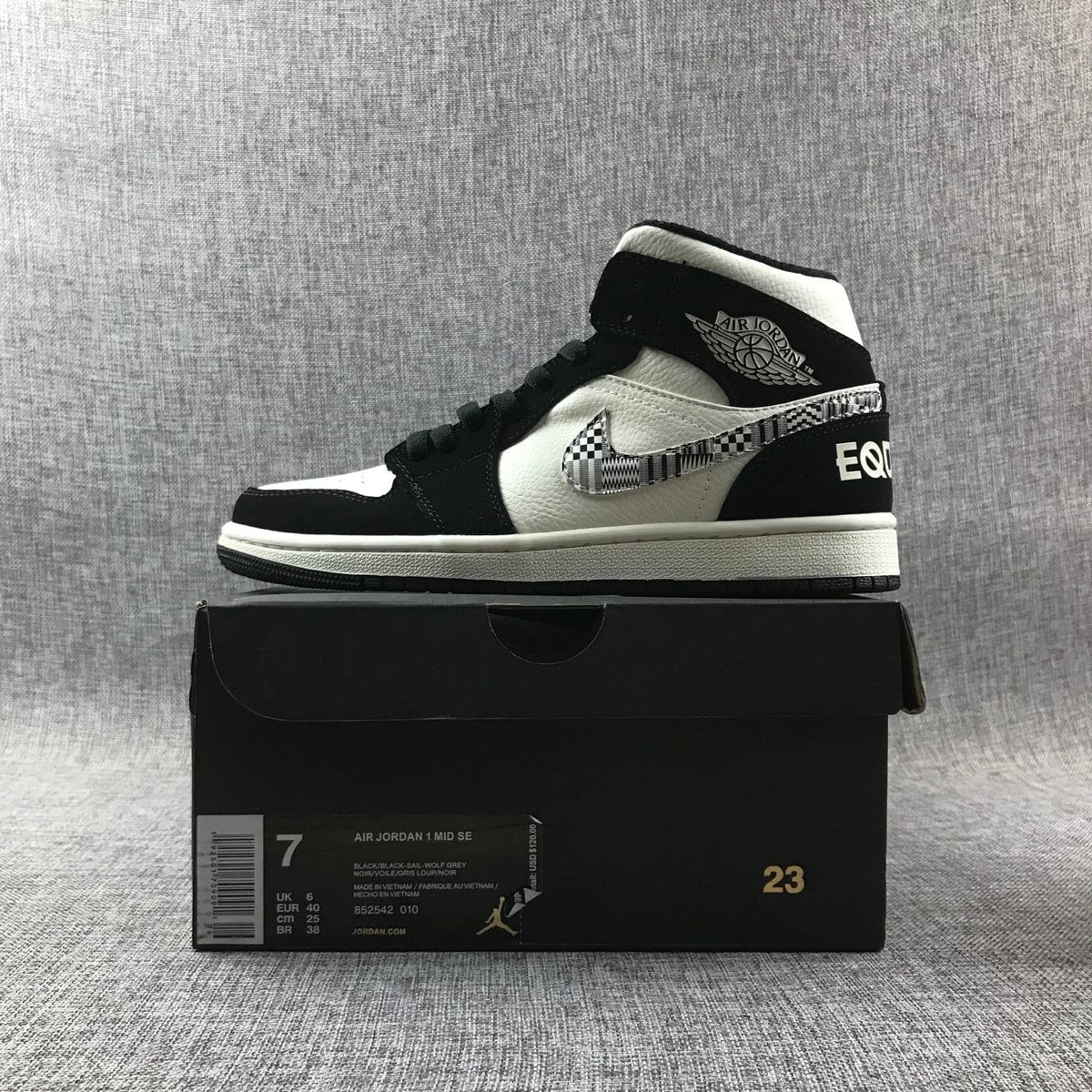 Air Jordan 1 Mid Black History Month Sneakers 852542-010