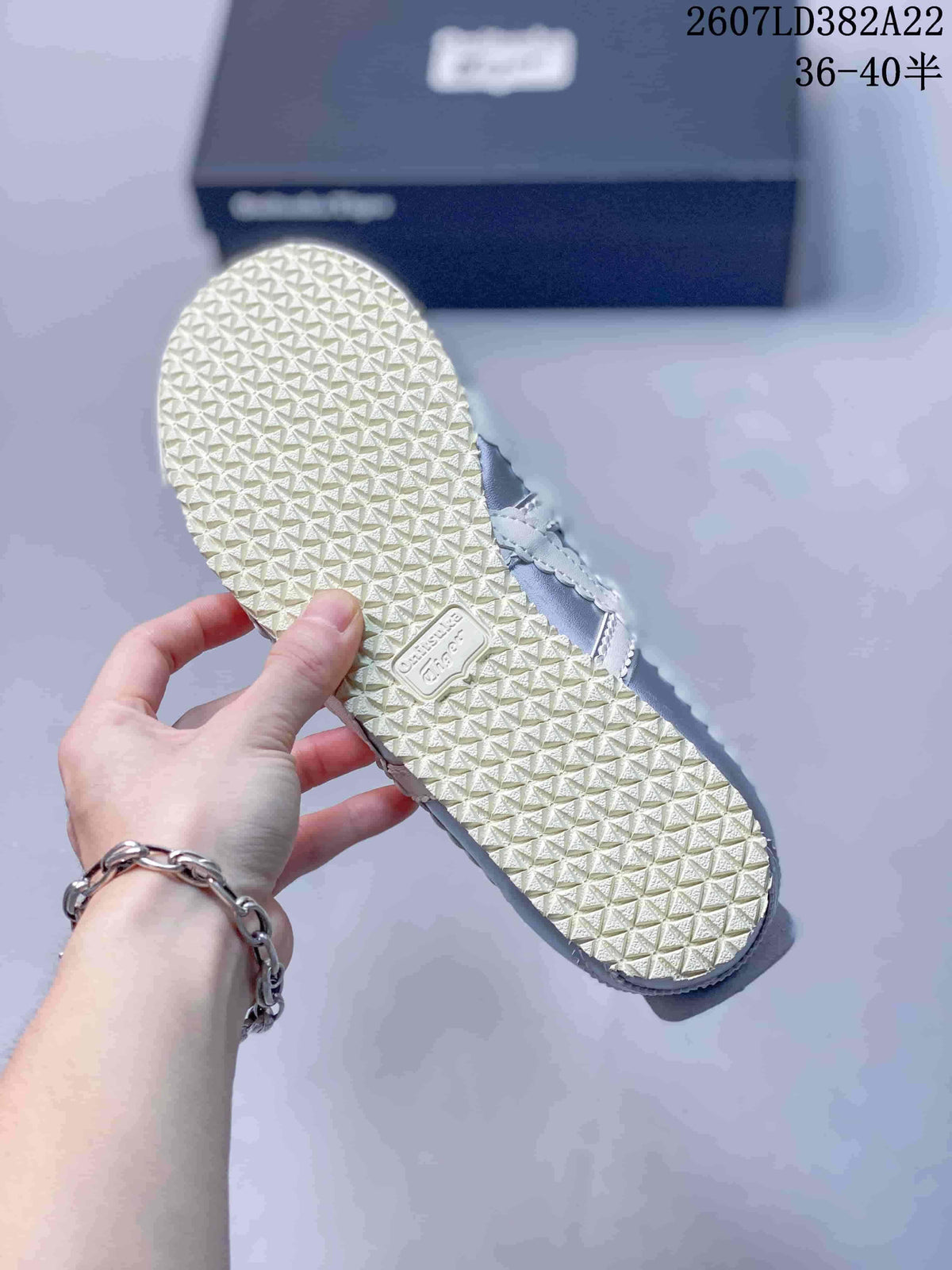 Onitsuka Tiger Mexico 66 TGRS Silver Mary Jane Sneakers