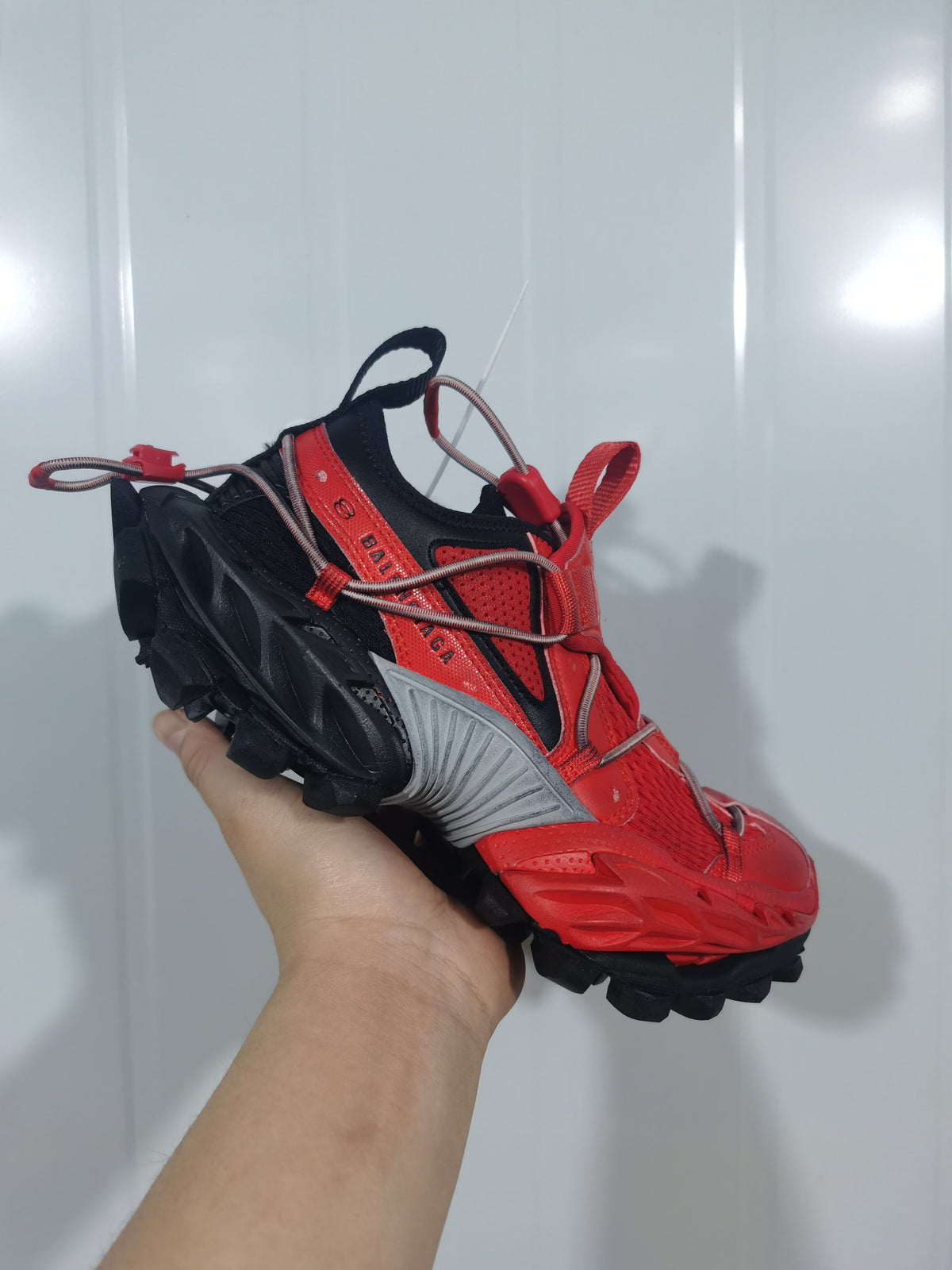 Balenciaga Hike Sneakers Red Black 6010