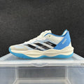 adidas Adizero White, Gray and Blue Sneakers