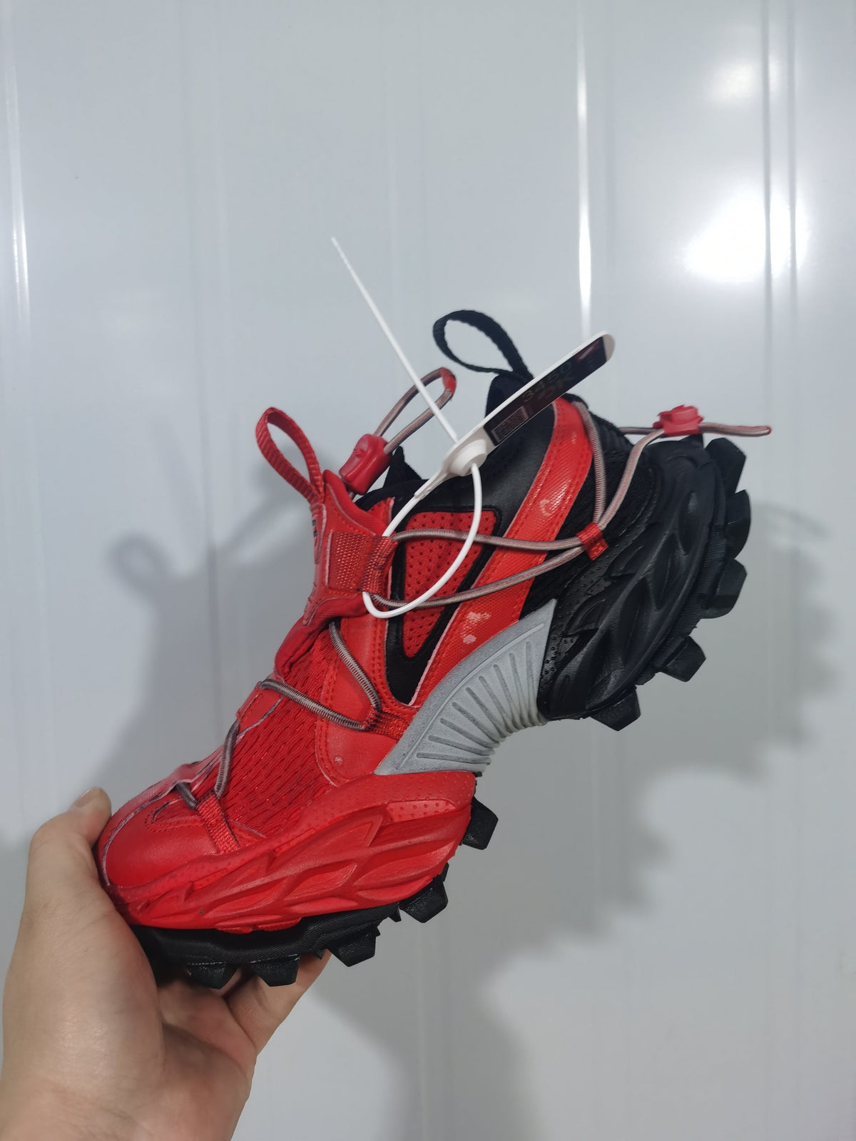 Balenciaga Hike Sneakers Red Black 6010