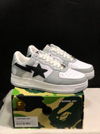 BAPE Sta Low-Top Sneakers White Grey Black
