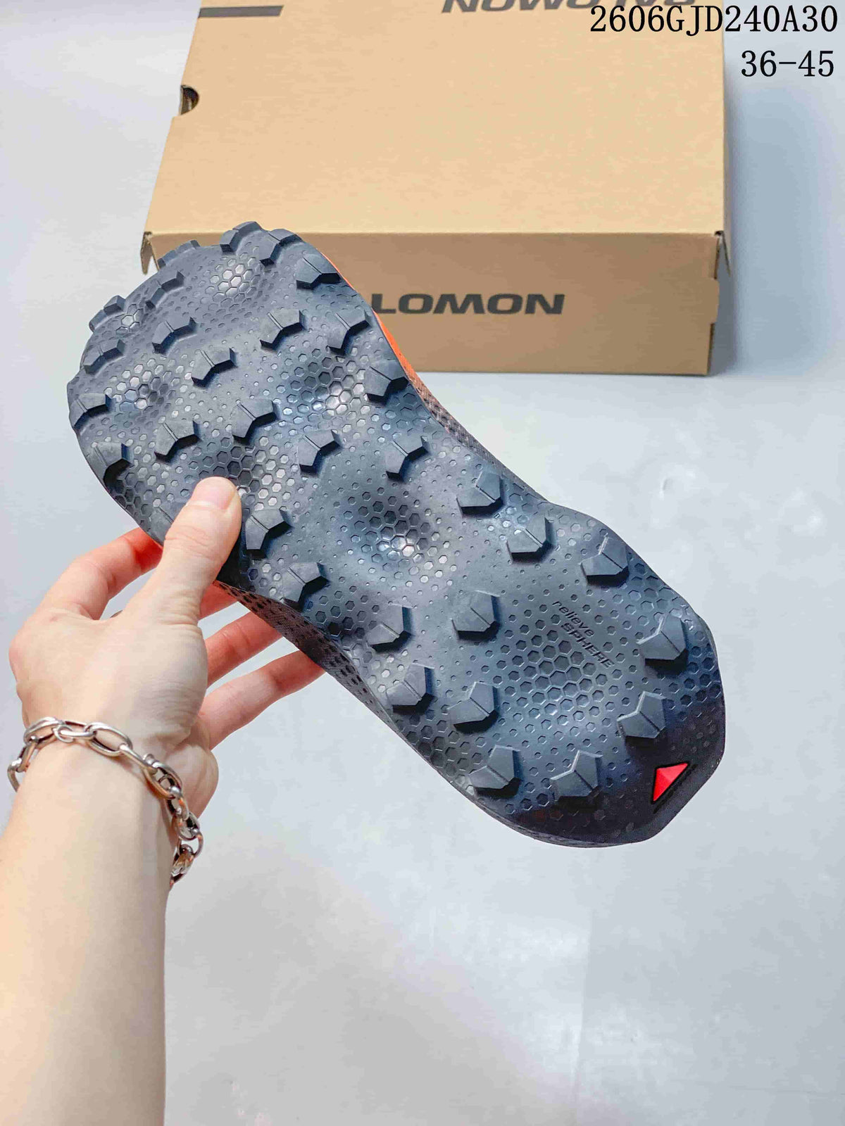 Salomon Ultra Glide 4 Trail Running Shoes, Charcoal and Orange