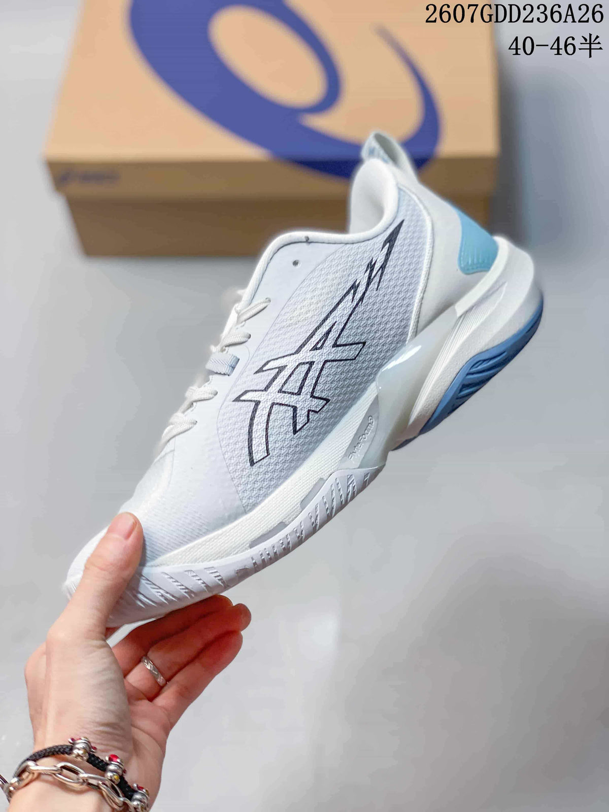 ASICS Swiftace Low-Top Basketball Shoes White Blue 2607GDD236A26