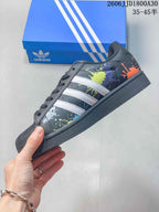 Adidas Originals Superstar Black Splatter Low-Top Sneakers