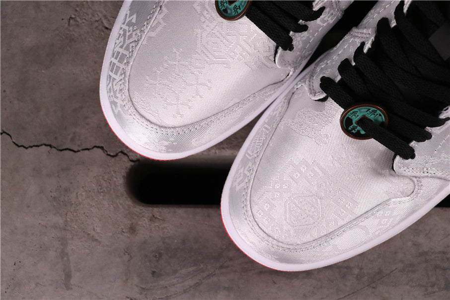Air Jordan 1 Mid Edison Chen White Silk CU2804-100 Sneakers