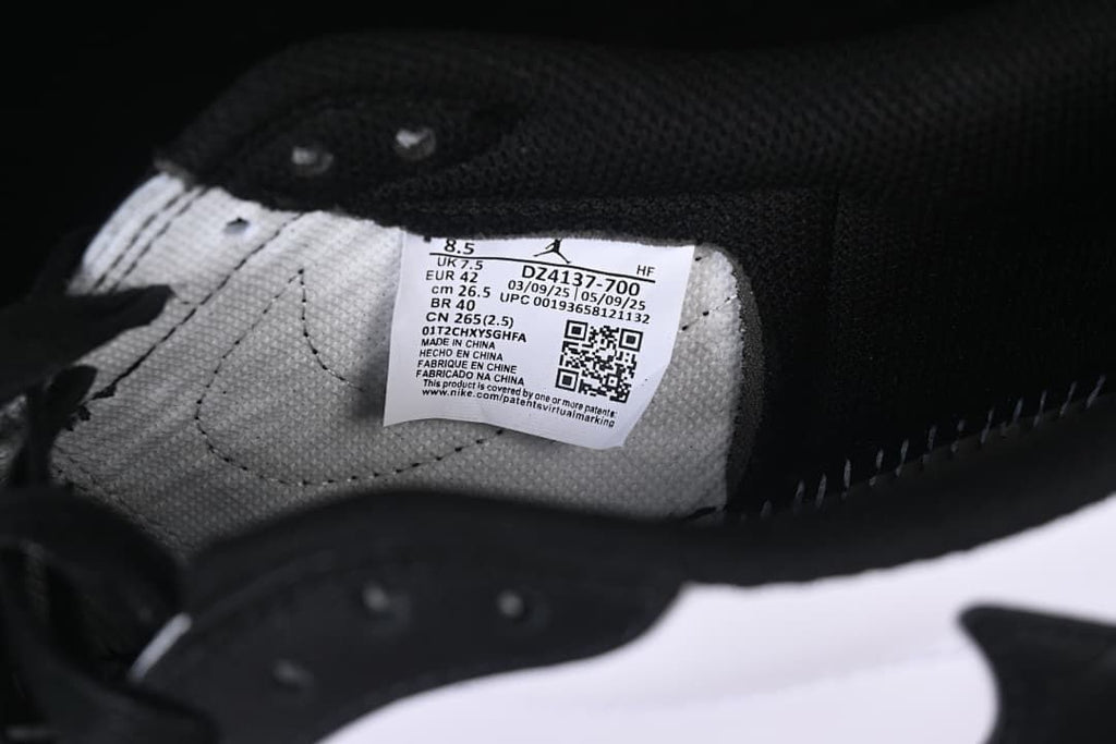 Travis Scott x Air Jordan 1 Low OG Black White Sneaker DM7866-201