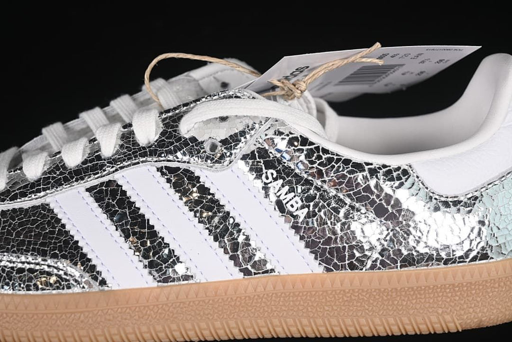 adidas Samba OG W JR0035 Silver Metallic Sneakers