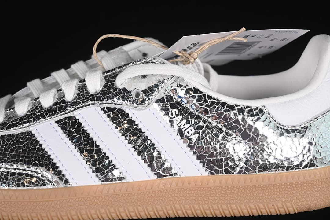 adidas Samba OG W JR0035 Silver Metallic Sneakers