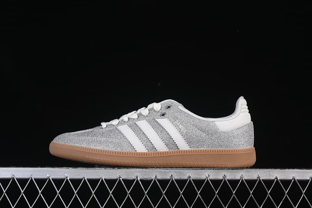 adidas Samba OG Silver Glitter Sneakers KI6264