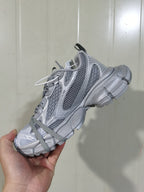 1281 Reflective Grey Mesh Sneakers