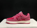 BAPE Bape Sta Low-Top Sneakers Pink and Cream