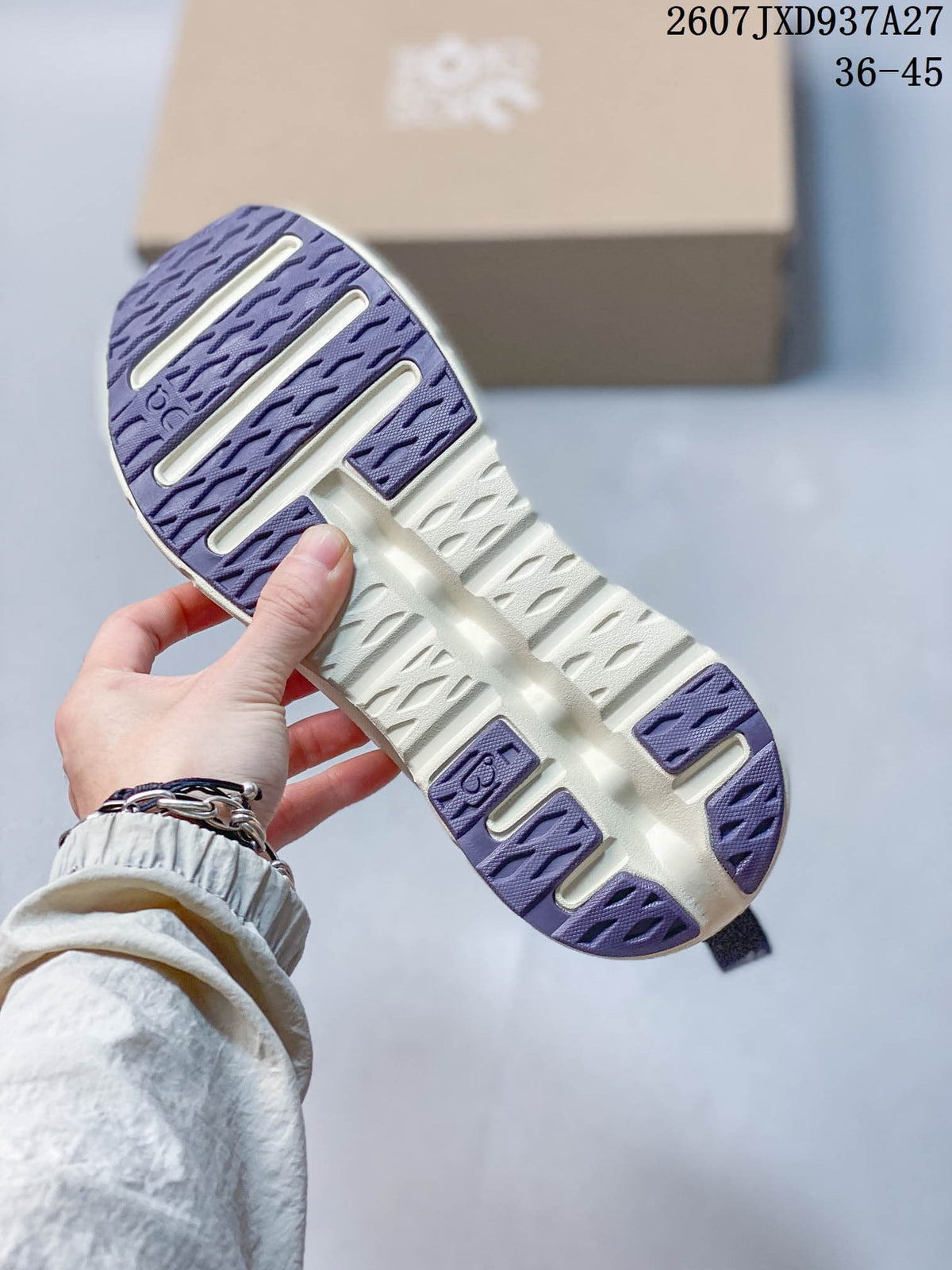 Loewe x On Cloudtilt High-Top Sneakers White Purple 712370URY
