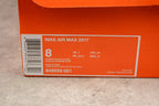 Nike Air Max 2017 Black Silver Running Sneakers 849559-001