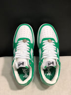 BAPE STA Low-Top Sneakers White and Green