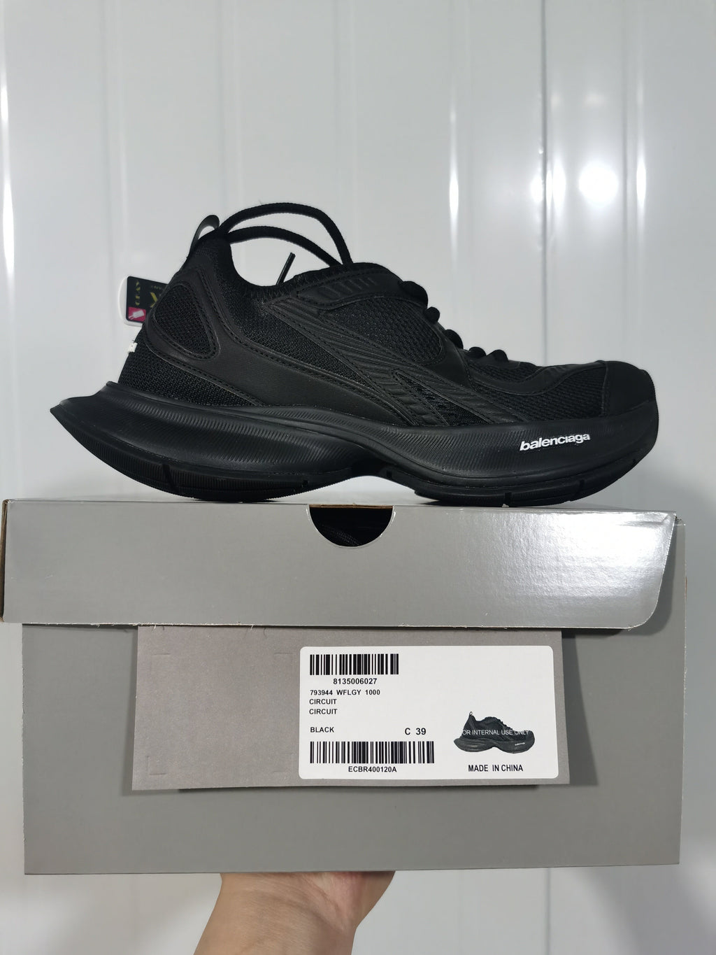 Balenciaga Circuit Sneakers Black 793944 WFLGY 1000
