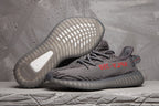 Yeezy 350 V2 Black and Gray Zebra Sneakers
