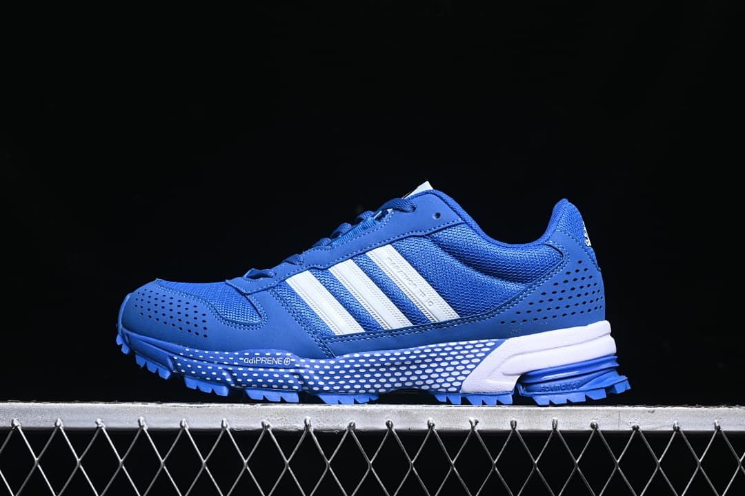 adidas S77540 Blue Mesh Trail Sneakers