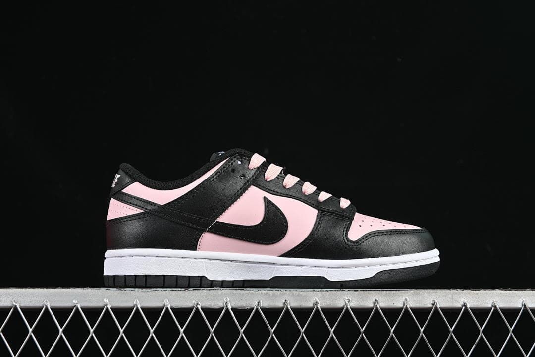 Nike Dunk Low GS Black and Pink CW1590-100 Sneakers