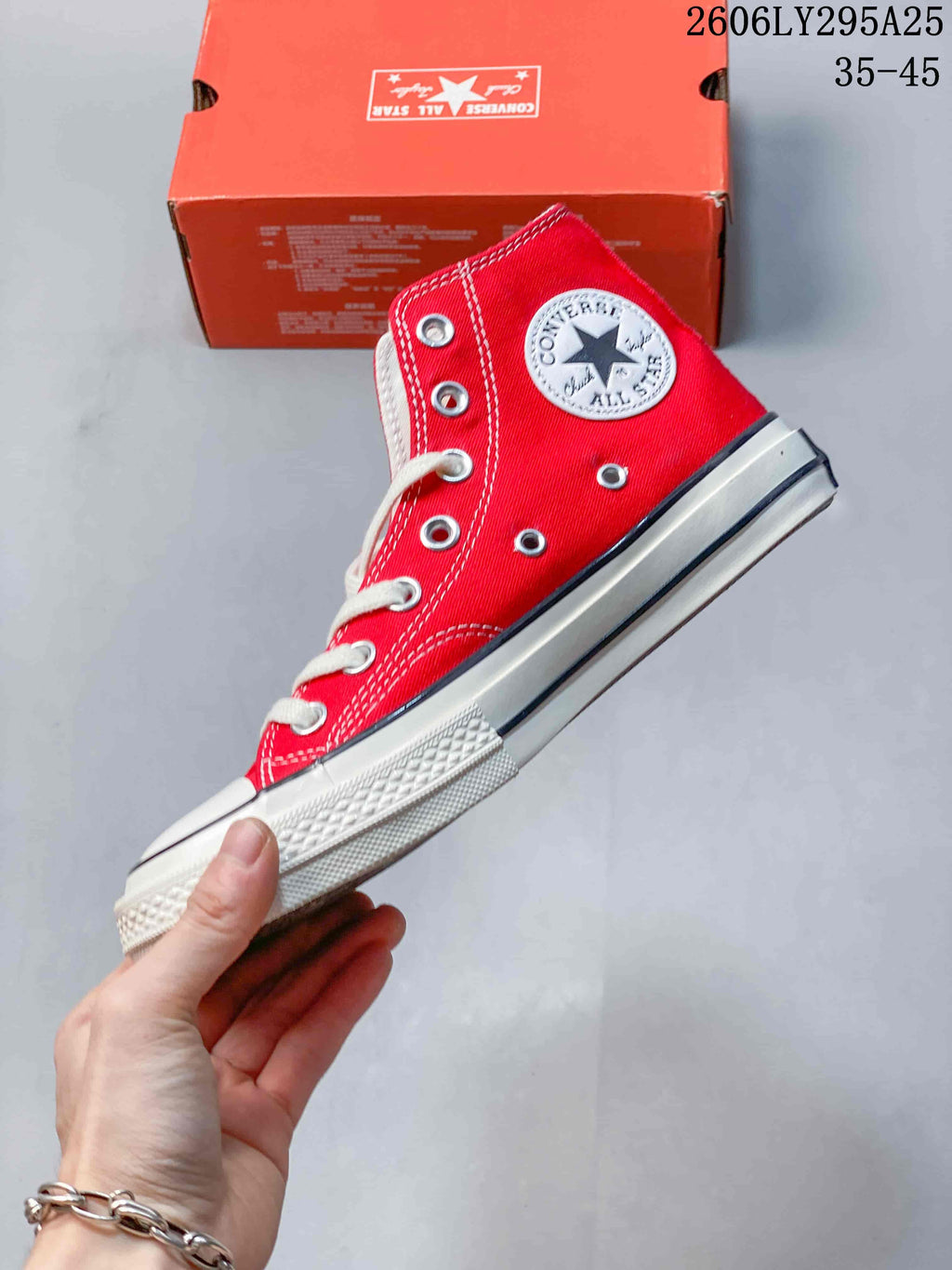 Converse Chuck Taylor All Star High-Top Sneakers Red 2606LY295A25