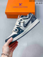 Jordan x Travis Scott Air Jordan 1 Low Fragment Denim Sneakers