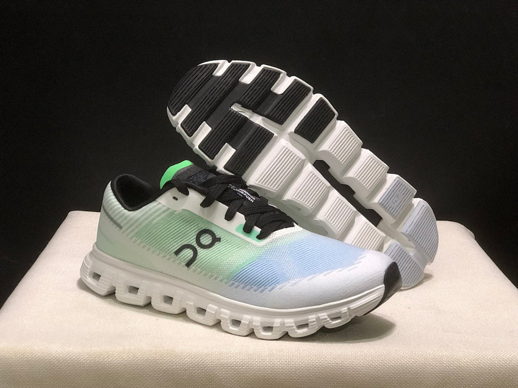 On Cloud 6 Push Sneakers in Green, Blue and Black