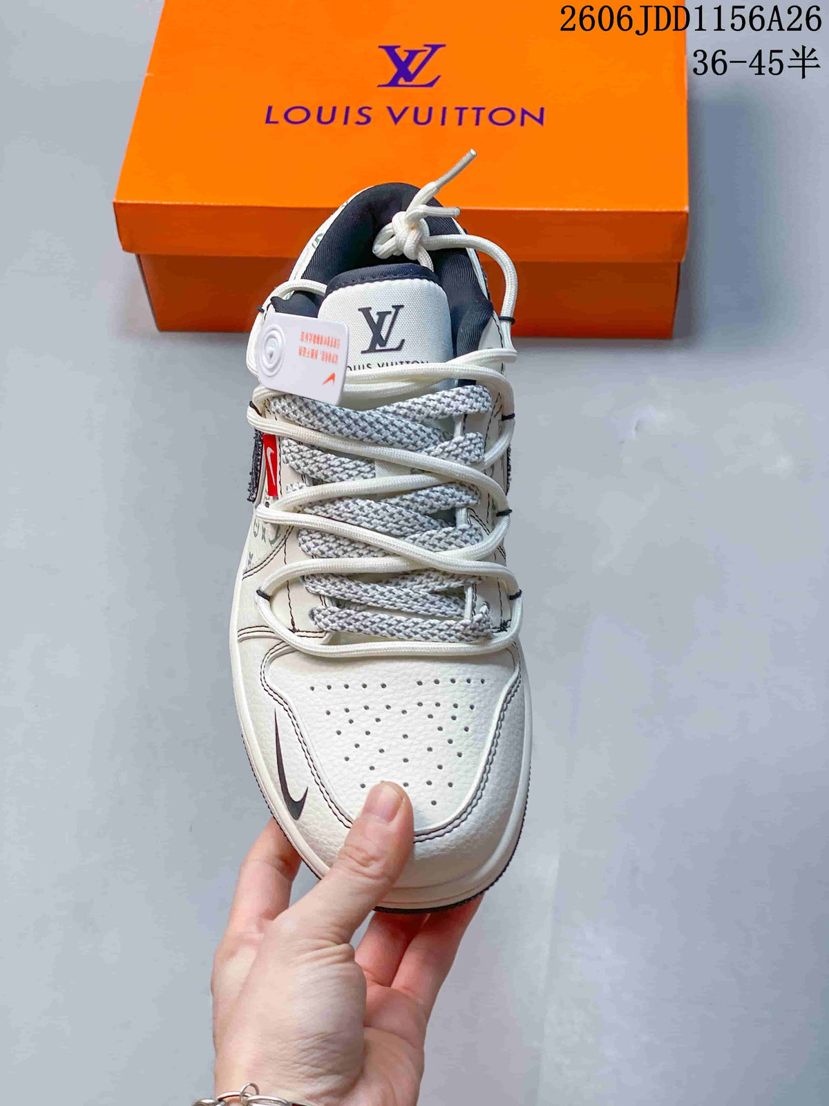 Air Jordan 1 Low Louis Vuitton Monogram Sneakers