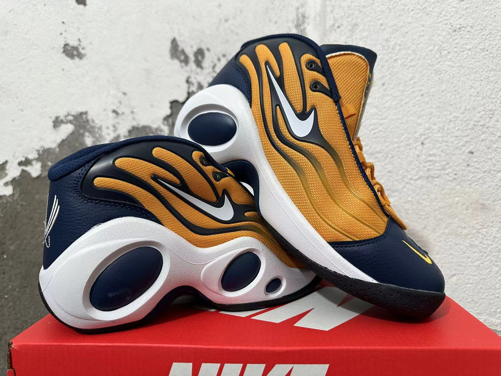 Nike Air Flightposite Sneakers Yellow White Black