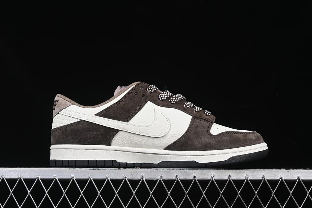 Nike Dunk Low Brown and White Sneakers