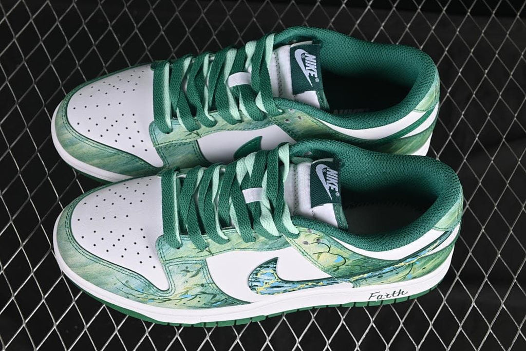Nike SB Dunk Low HF5441-101 Green Graphic Sneakers