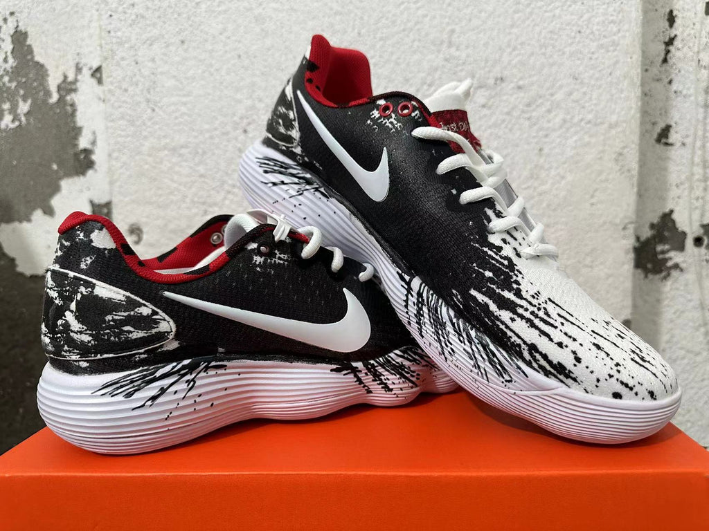 Nike Lunar Basketball Shoes Black White Red