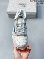 Nike Dunk Low Retro White Navy Custom Sneakers JDD1354A24