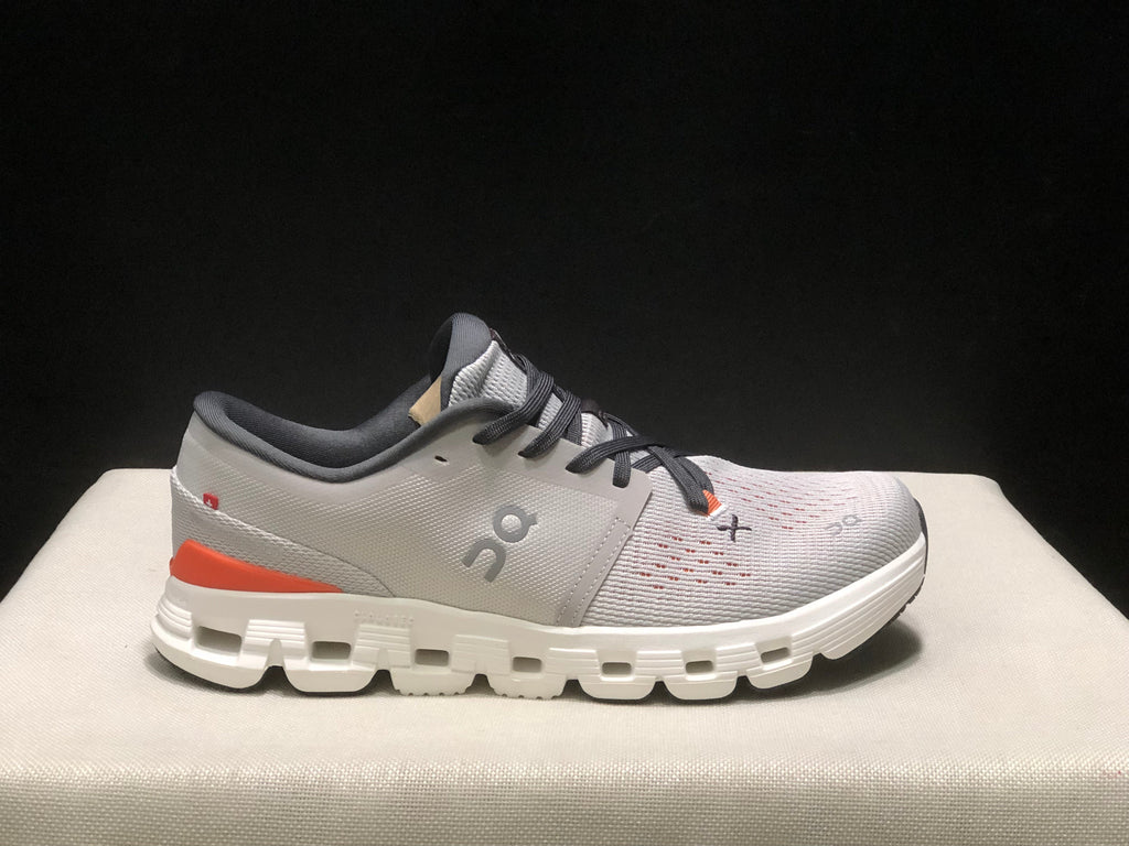 On Cloud X4 Low-Top Running Shoes Silver/Flame